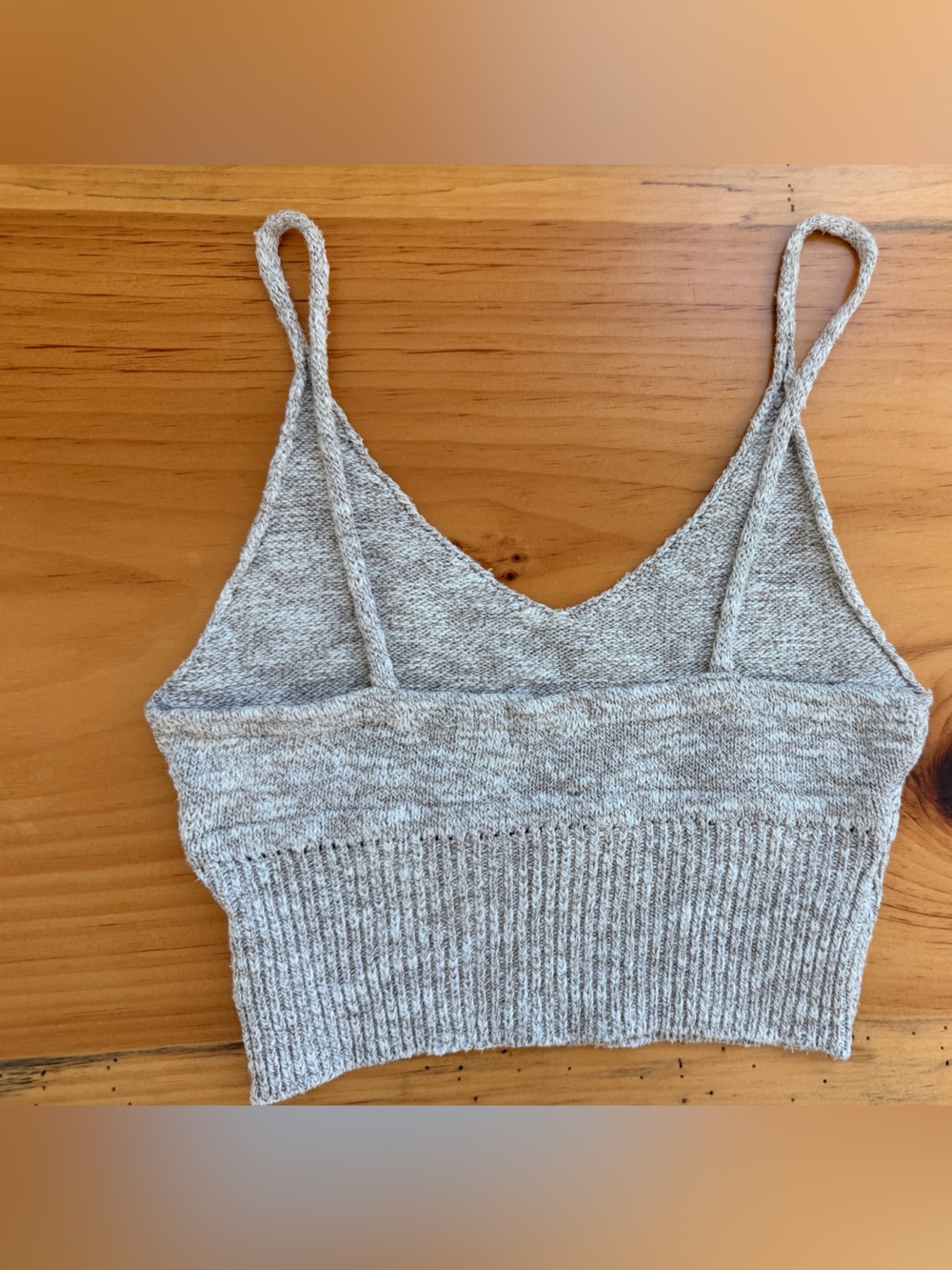 debut Heathered Light Beige Knit Tank - Picture 2 of 3